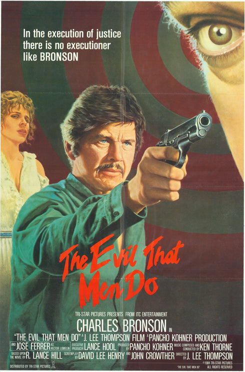evil that men do 1984 one sheet poster folded